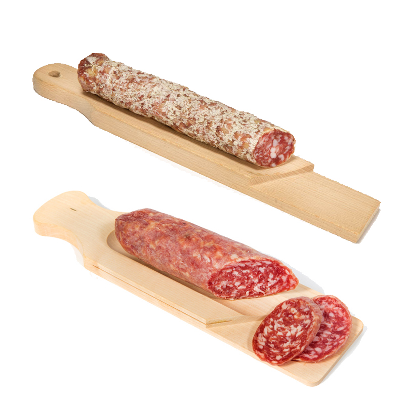 Tagliere Salame Felino e Tagliere predisposto per coltello