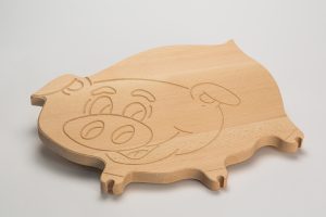 Tagliere a forma di maialino
