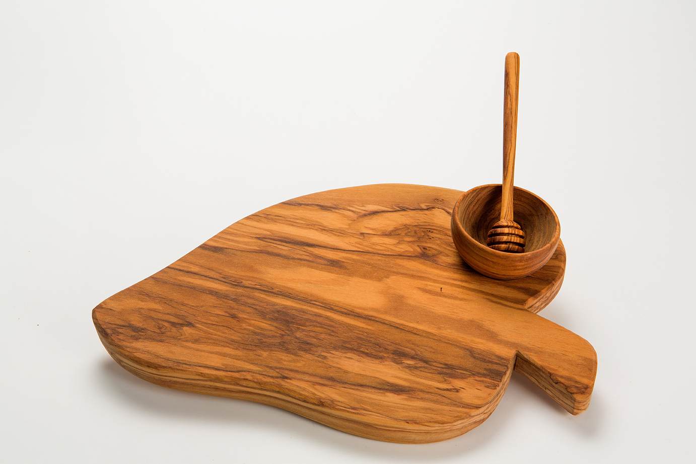 Tagliere foglia con coppina miele